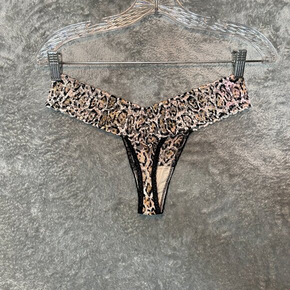 Victorias Secret Women Y2K The Lacie Animal Cheetah Leopard Print Thong One Size - Picture 2 of 10